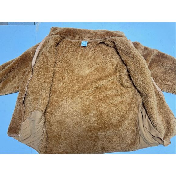 Victoria's Secret PINK Teddy Full Zip Jacket Stucco Brown Medium - Picture 4 of 12